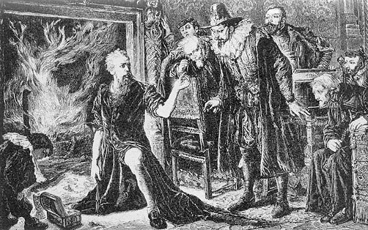 Leonhardus Sydericus átnyújtja a bámuló
császárnak a színezüstté változott rézmonétát...