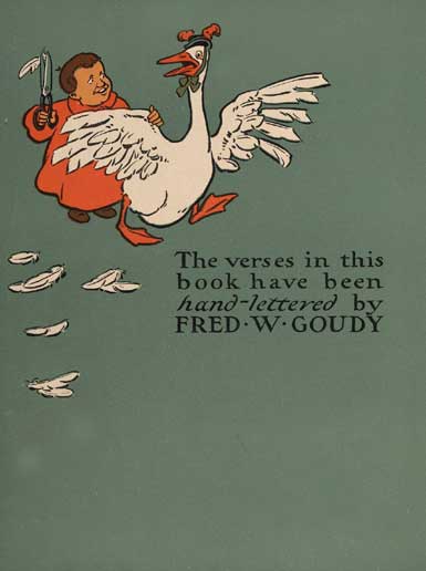 hand-lettered by FRED GOUDY hand-lettere by FRED GOUDY