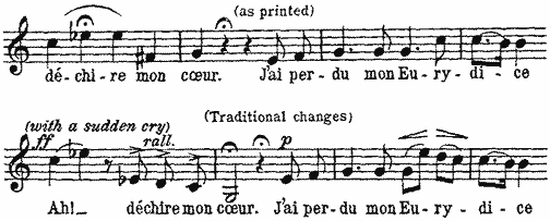 Ah! d�chire mon coeur. J'ai perdu mon Eurydice