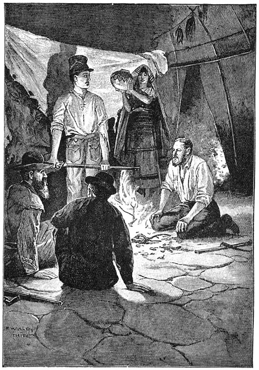 Na verloop van eenige minuten trad een jonge vrouw binnen.