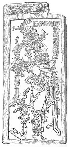 Fig. 58.&mdash;Maya War God.