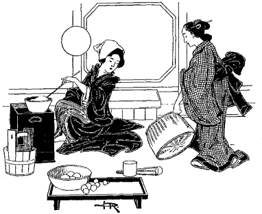 Aki reprit le panier qu'elle avait d�pos� � la cuisine