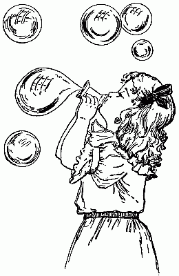 Fig. 81&mdash;You can blow bubbles with a spool.