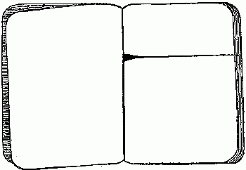 Fig. 123&mdash;Transformation scrap-book with pages cut.