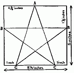 Fig. 185&mdash;Draw the star like this.