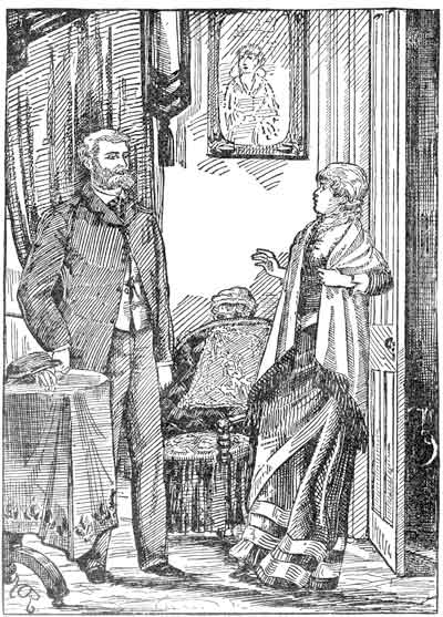 "The soft voice utters, in tones of mingled hate and fear, 'You?'"&mdash;page
149.