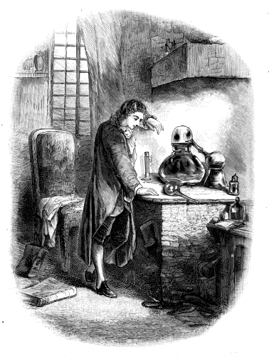 Buvat found himself in a sort of laboratory, situated on
the ground-floor.