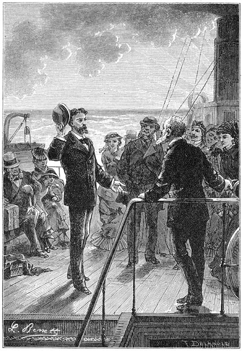 &raquo;Kapitein, ik zal u nimmer mijne dankbaarheid voldoende kunnen betuigen.” (bladz. 48).