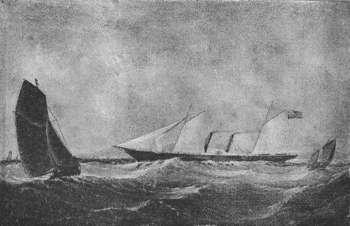 HOLYHEAD AND KINGSTOWN MAIL PACKET PRINCE ARTHUR
400 TONS PERIOD 1850-60