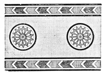Fig. 116.&mdash;Ornament painted upon plaster; from Layard.