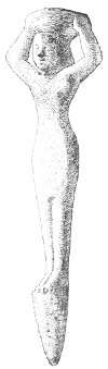 Fig. 147.&mdash;Bronze statuette. 8&frac14; inches high. Louvre.