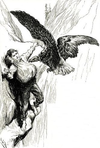 "WALTER AIMED TWO OR THREE BLOWS AT THE CREATURE'S
BREAST."