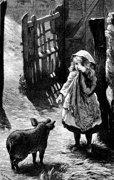 "STRAYS."&mdash;From a Painting by H.&nbsp;H. Cauty.