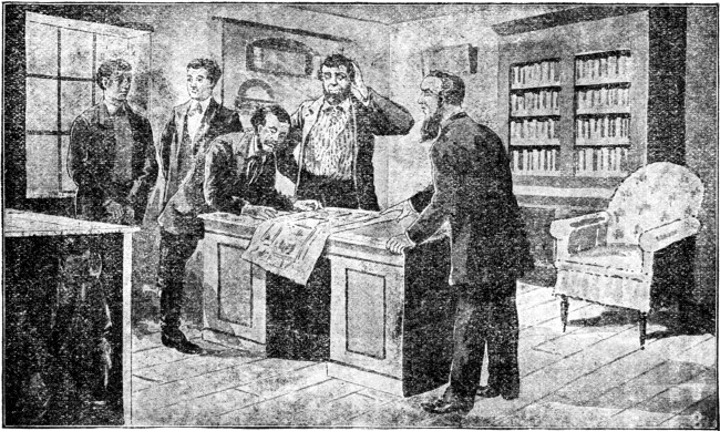 "You four are to act as sentinels," said the
Superintendent. "Study this map and you will hit upon a scheme."