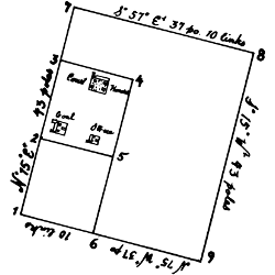 Ten acres of land surrounding the courthouse laid off
for the prison bounds. Record of Surveys, Section 2, p. 93, 1800.