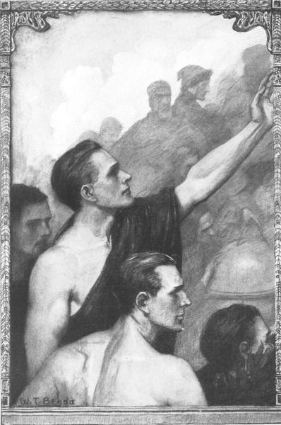 "To A Young Man"

From a charcoal drawing by W. T. Benda.