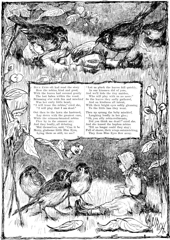 A BABE IN THE WOOD.&mdash;Drawn by F.&nbsp;S. Church.