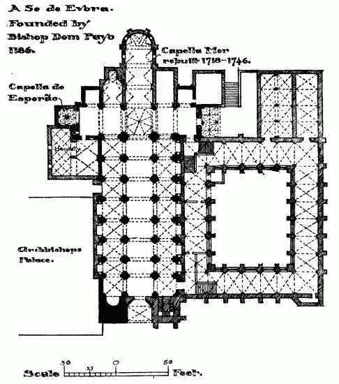 PLAN OF S�, EVORA