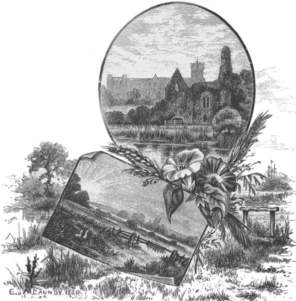 OLD NORMAN HOUSE AND VIEW FROM THE MINSTER,
CHRISTCHURCH.