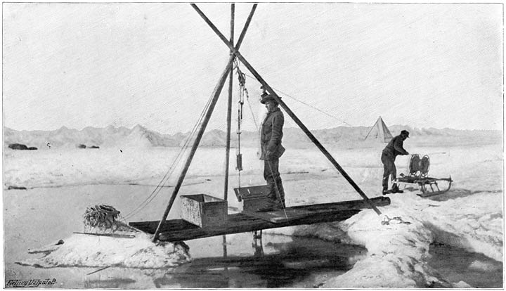 Deep-water temperature. &ldquo;Up with the thermometer.&rdquo; July 12, 1894