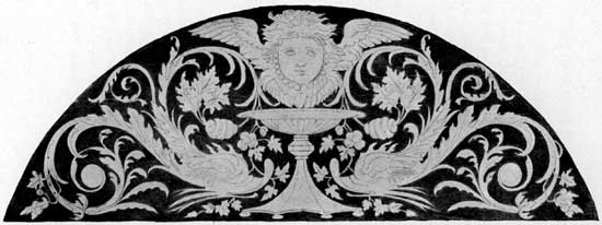 Plate 35.&mdash;Lunette from Stalls in
Cathedral, Genoa.