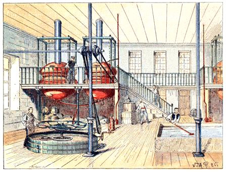 L'Int�rieur d'une Brasserie