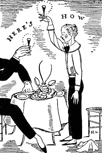 “Rollo, catching the spirit of the evening, joined
merrily in the conversation”