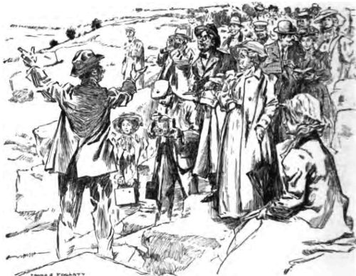 HE WOULD SWING HIS ARMS AND BEGIN, "YOU SEE&mdash;!" THE REST
REQUIRED A MIND-READER