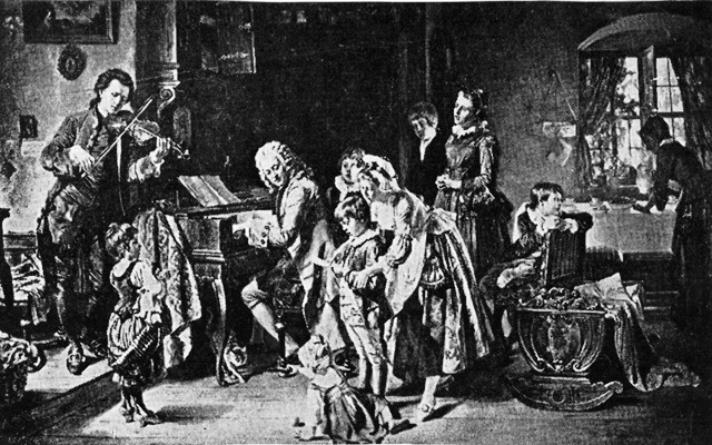 MORNING PRAYERS IN THE HOME OF JOHANN SEBASTIAN BACH. MORNING PRAYERS IN THE HOME OF JOHANN SEBASTIAN BACH.