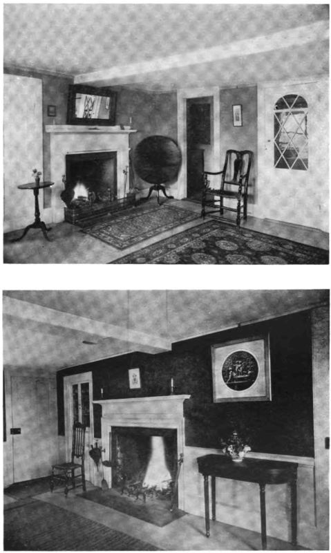 Plate XXXVI.&mdash;Parlor, Adams House; Living Room, Adams House.