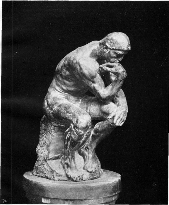 AUGUSTE RODIN.Ny Carlsberg Glyptothek.DER DENKER. Illustration: Auguste Rodin: Der Denker