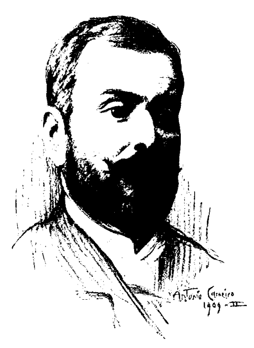 Oliveira Martins.&mdash;Desenho de Antonio Carneiro.