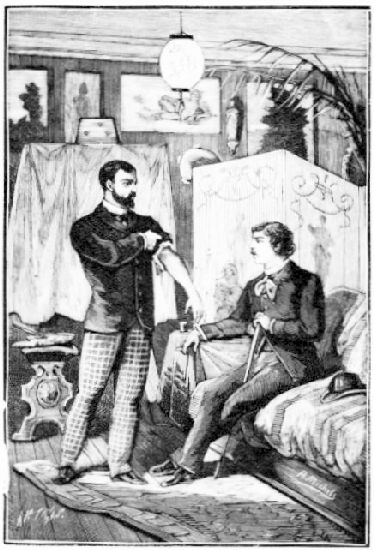 Un ouvrier maladroit me renversa un seau d'eau
bouillante.