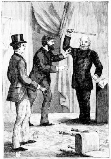 Andr� s'�tait pr�cipit� entre le p�re et le fils.