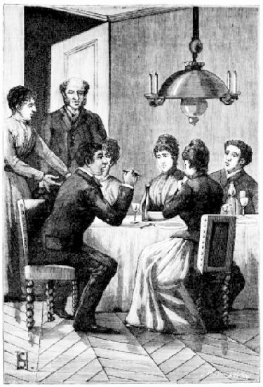 Six convives achevaient de d�jeuner.