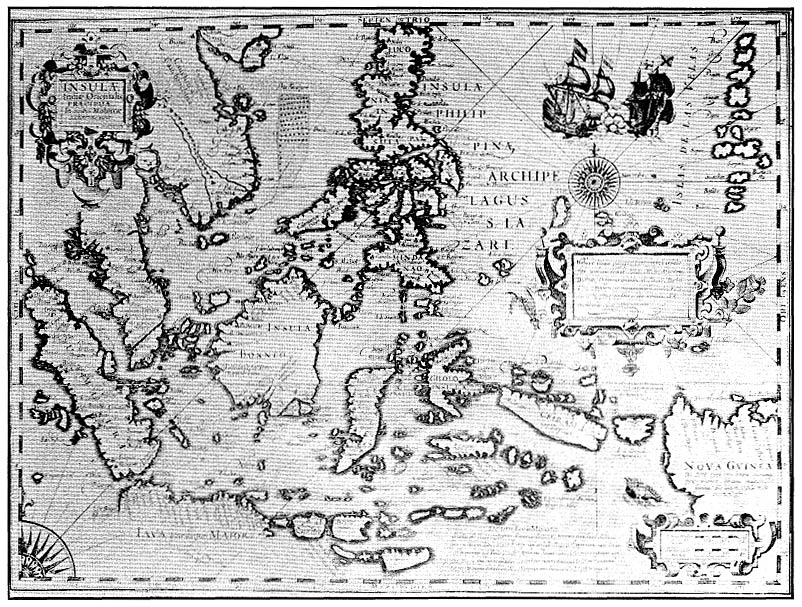 Map of the eastern islands; photographic facsimile from Mercator&rsquo;s Atlas minor (Amsterdam, 1633)