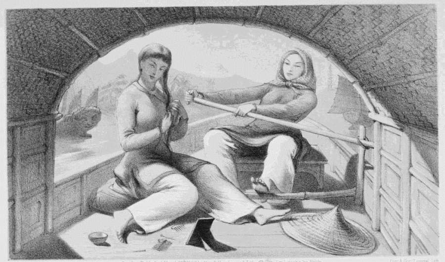HONG-KONG BOAT GIRLS.
London, Published March 15th 1866 by Day & Son, Limited Lithogrs Gate Str, Lincoln's Inn Fields.
Day & Son, Limited, Lith.