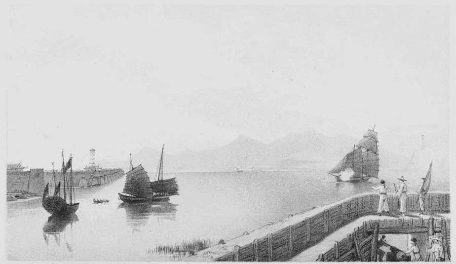 ESCAPE FROM THE LORCHA.
London, Published March 15th 1866 by Day & Son, Limited Lithogrs Gate Str, Lincoln's Inn Fields.
Day & Son, Limited Lith.