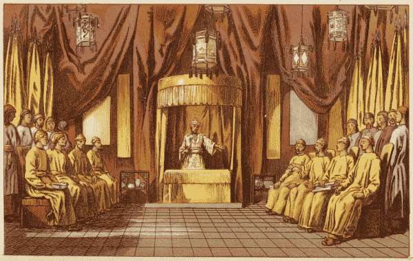 THE CHUNG-WANG'S COUNCIL OF WAR.
DAY & SON, LIMITED, LITH.