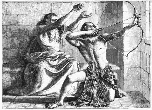 Joash shooting the Arrows of Deliverance. By DYCE. A.D.
1844. In the possession of Mr. Bicknell.