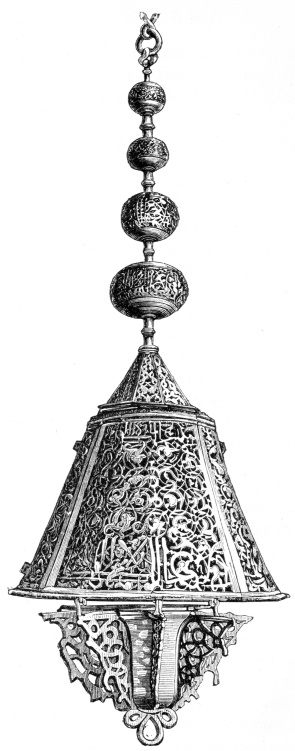 MOORISH LAMP. ARCH�OLOGICAL MUSEUM, MADRID.