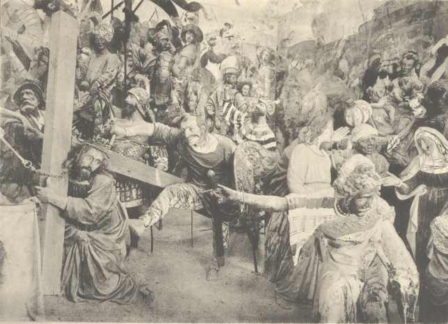 Plate XII.  Tabachetti&rsquo;s &ldquo;Journey to Calvary.&rdquo;
 General view to the right