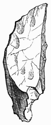 Chipped Flint from P�rigord (Scraper)