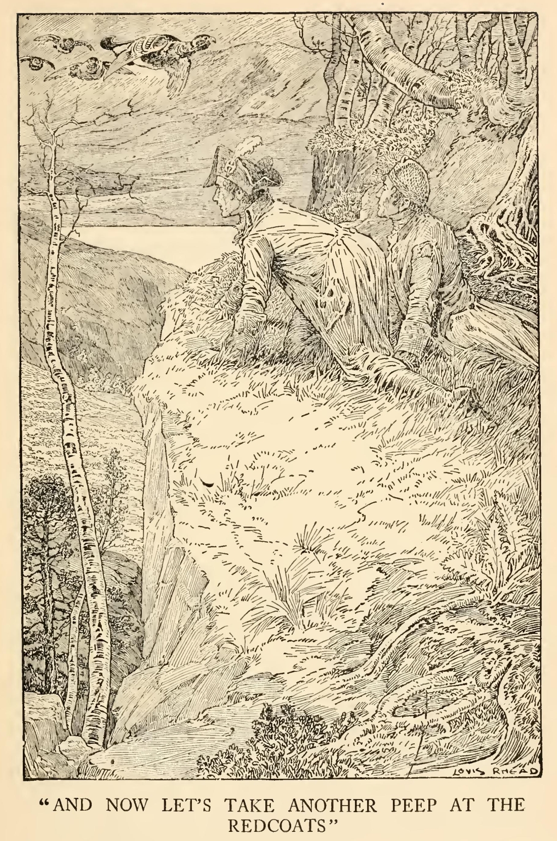 And now let's take another
peep at the redcoats