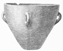 No. 41. A great mixing Vessel (κρατήρ), of Terra-cotta,
with 4 Handles, about 1 ft. 5 in. high, and nearly 1 ft. 9 in. in
diameter (7 M.). (See see p. 157, 262).