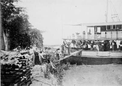 RUBBER-COLLECTING RIVER LAUNCH.

[To face p. 176.