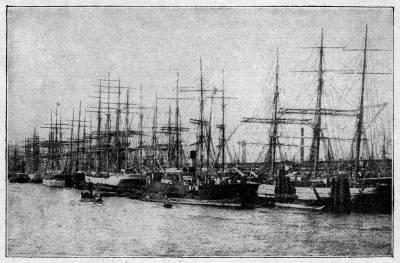 das m�chtige Becken mit seinem Mastenwald