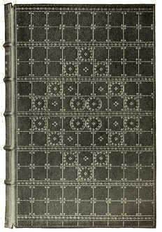 BOOKBINDING IN LEATHER, WITH GOLD TOOLING. DESIGNED BY
PROF. HUGO STEINER-PRAG, EXECUTED BY HÜBEL AND DENCK