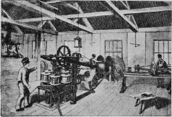 Fig. 6.&mdash;Serving the Core with Hemp-Yarn.