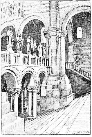 S. ZENO MAGGIORE. CHOIR SCREEN AND ENTRANCE TO THE
CRYPT